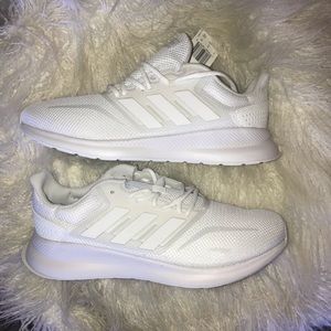 Adidas RunFalcon running shoes white NWT